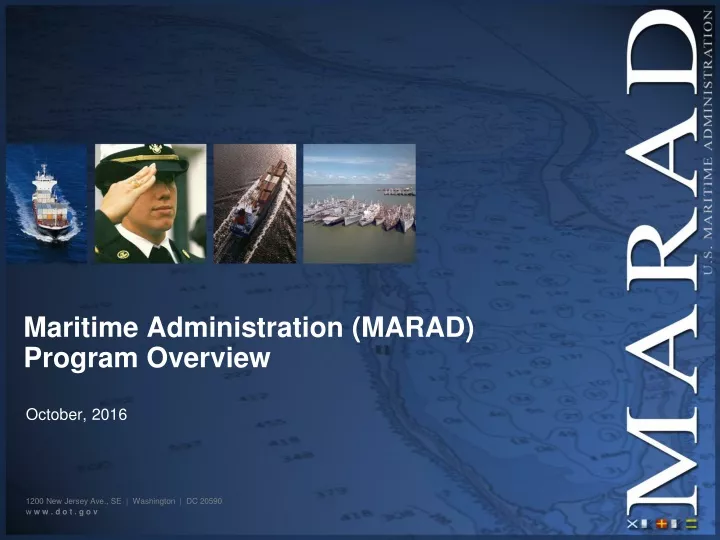 maritime administration marad program overview