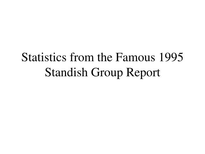 statistics from the famous 1995 standish group report