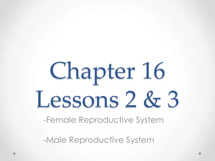 chapter 16 lessons 2 3