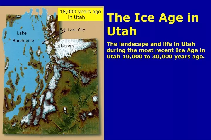 intro the ice age in utah