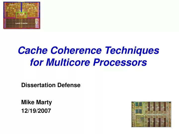 cache coherence techniques for multicore