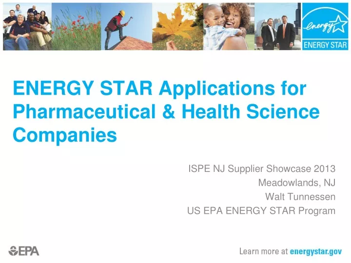 energy star applications for pharmaceutical health science companies