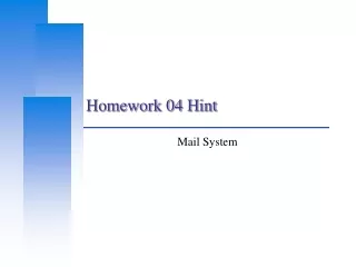 Homework 04 Hint
