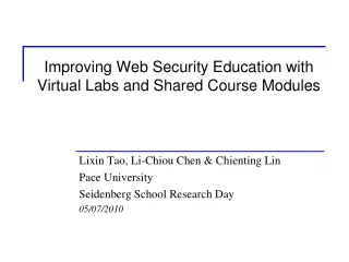 Improving Web Security Education with Virtual Labs and Shared Course Modules