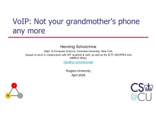 VoIP: Not your grandmother's phone any more
