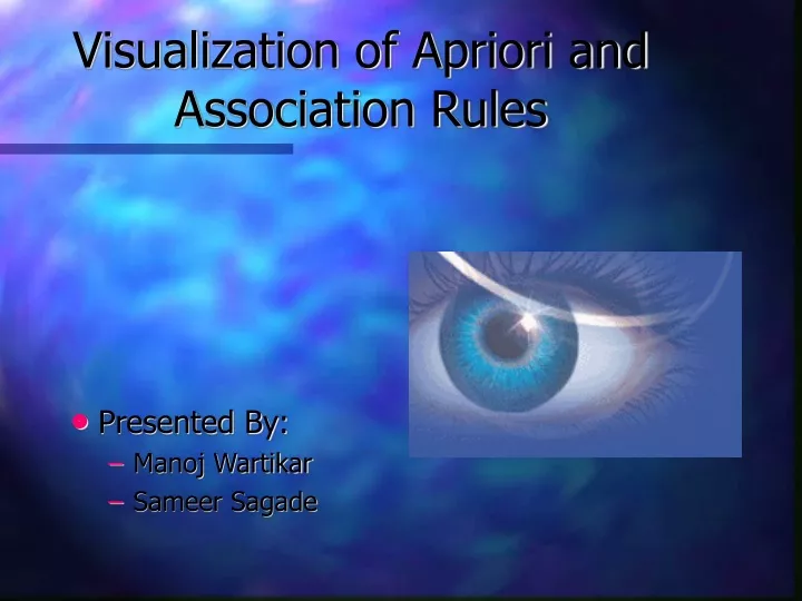 visualization of apriori and association rules