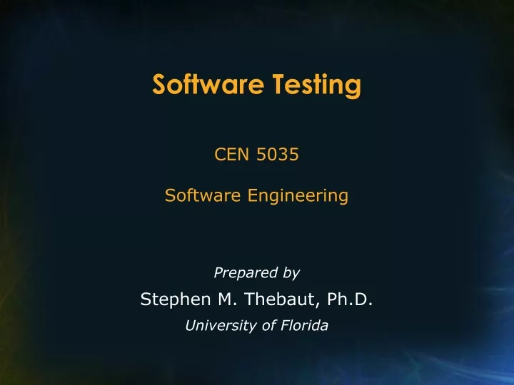 software testing