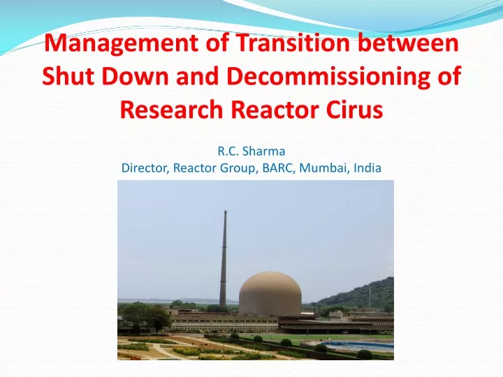 management of transition between shut down