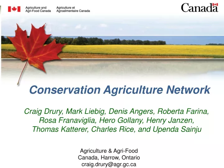 conservation agriculture network
