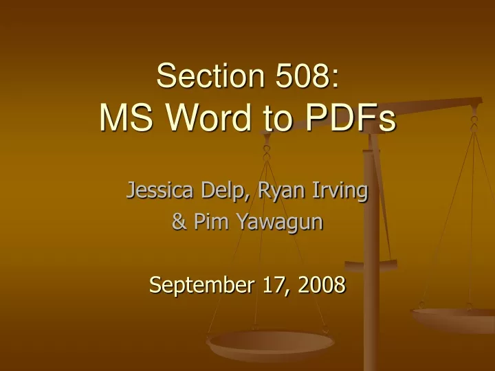 section 508 ms word to pdfs
