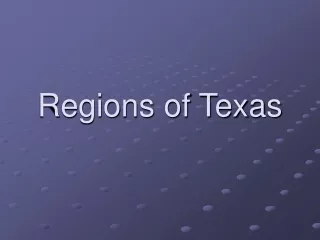 Regions of Texas