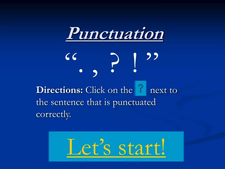 punctuation