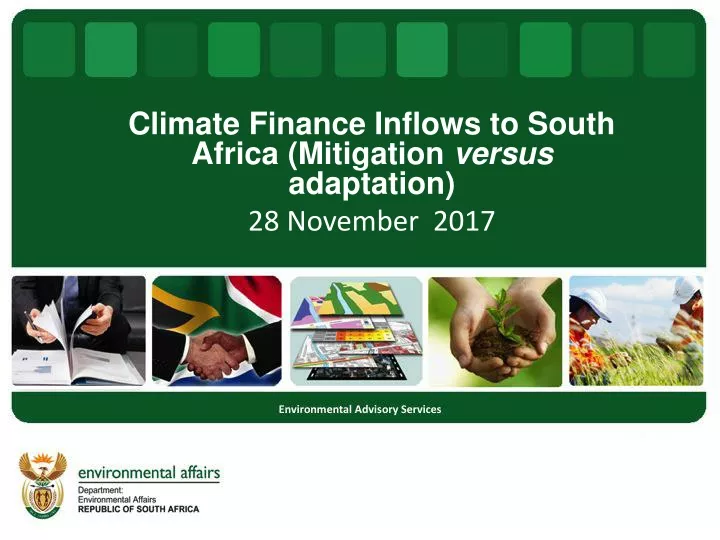 climate finance inflows to south africa mitigation versus adaptation 28 november 2017