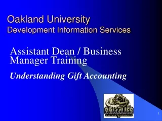 Oakland University Development Information Services