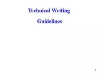 Technical Writing