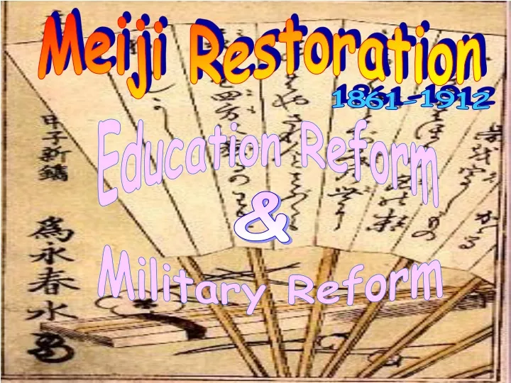 meiji restoration