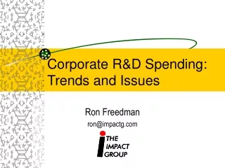 Corporate R&amp;D Spending: Trends and Issues