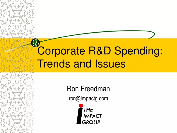 corporate r d spending trends and issues