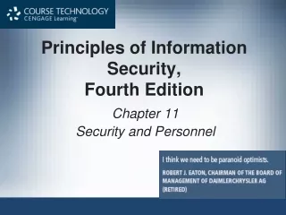 Principles of Information Security,  Fourth Edition