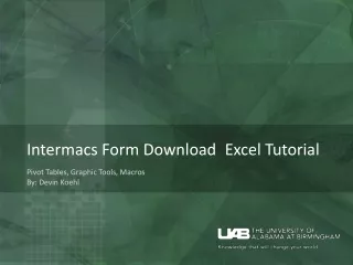 Intermacs Form Download	 Excel Tutorial