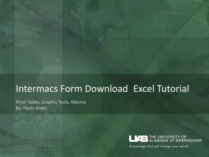 intermacs form download excel tutorial