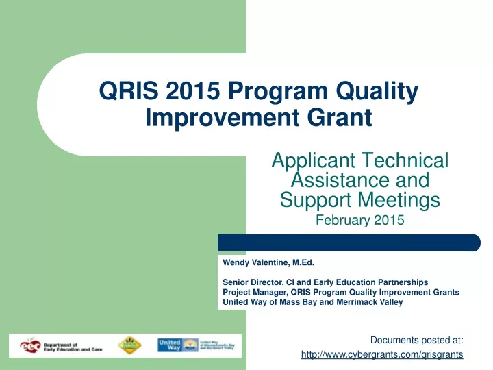 qris 2015 program quality improvement grant