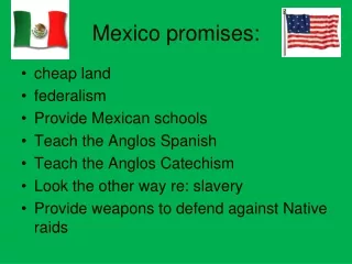 Mexico promises: