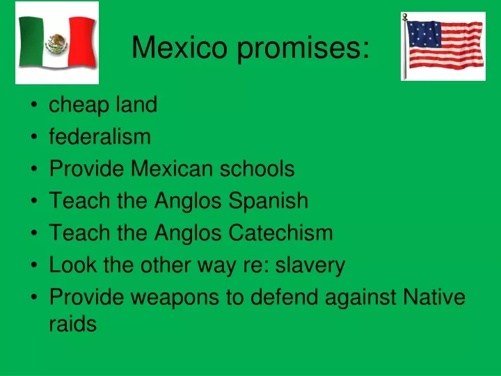 mexico promises