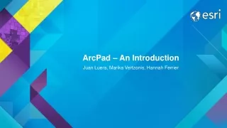 ArcPad – An Introduction