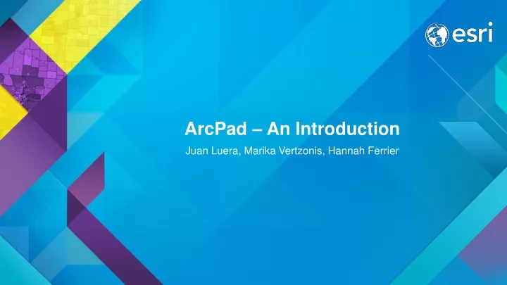 arcpad an introduction