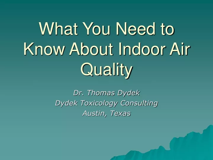 what you need to know about indoor air quality