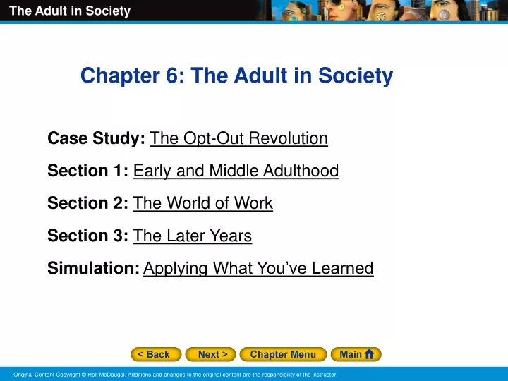 chapter 6 the adult in society case study