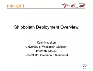 Shibboleth Deployment Overview