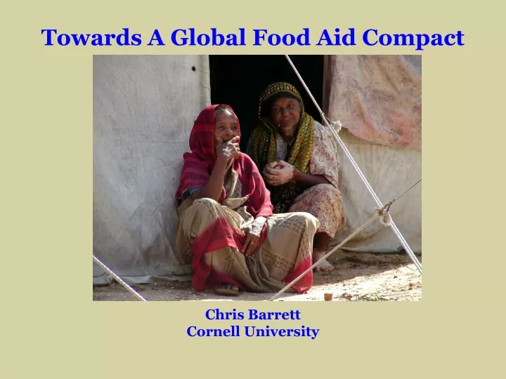 towards a global food aid compact