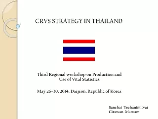 CRVS STRATEGY IN THAILAND
