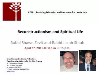 Reconstructionism  and Spiritual Life