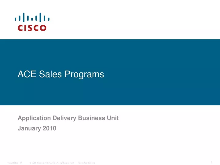 ace sales programs