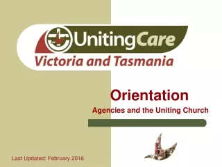 Orientation  Agencies and the Uniting Church