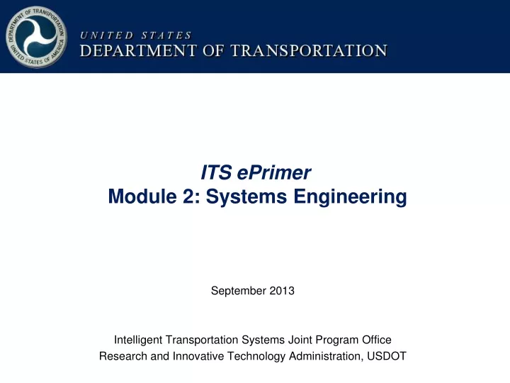 its eprimer module 2 systems engineering