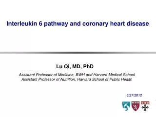 Interleukin 6 pathway and coronary heart disease