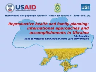 Reproductive health and family planning:  international approaches and accomplishments in Ukraine