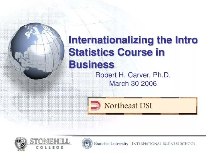 internationalizing the intro statistics course in business