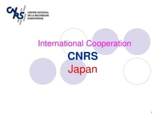 International Cooperation CNRS Japan