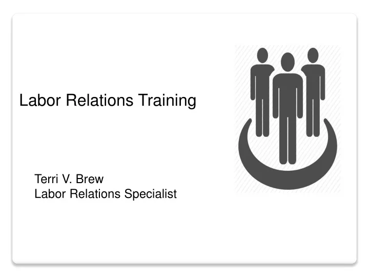 labor relations training