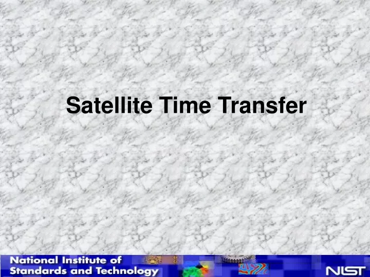 satellite time transfer