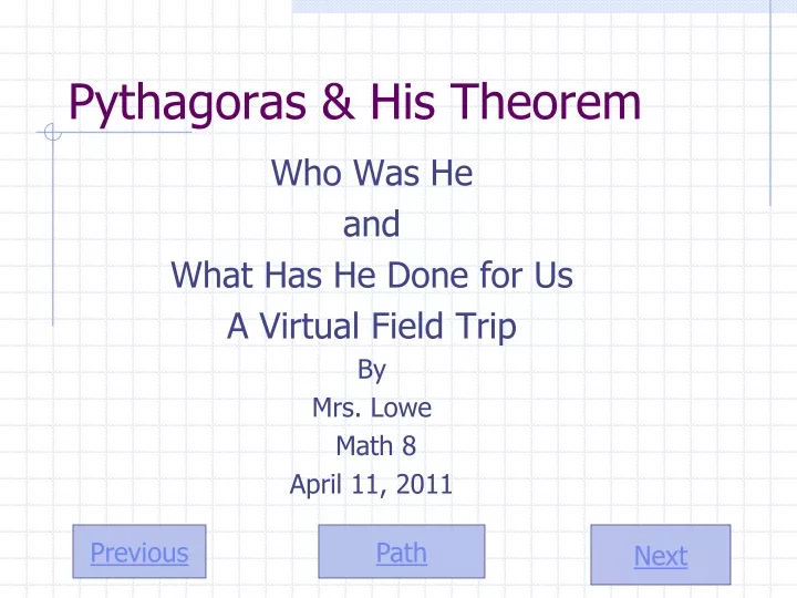pythagoras his theorem