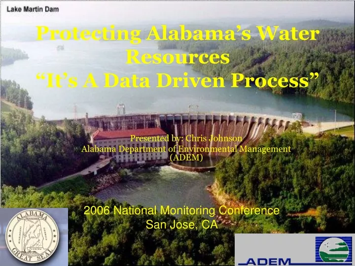 protecting alabama s water resources it s a data driven process