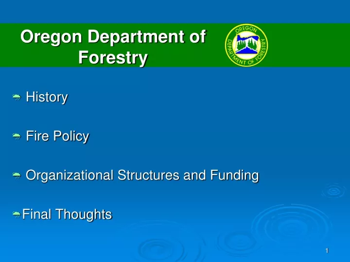 oregon department of forestry