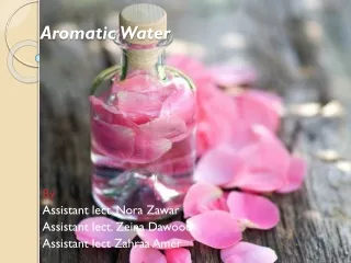 Aromatic Water