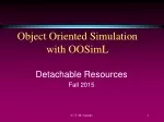 Object Oriented Simulation with OOSimL - slide 1
